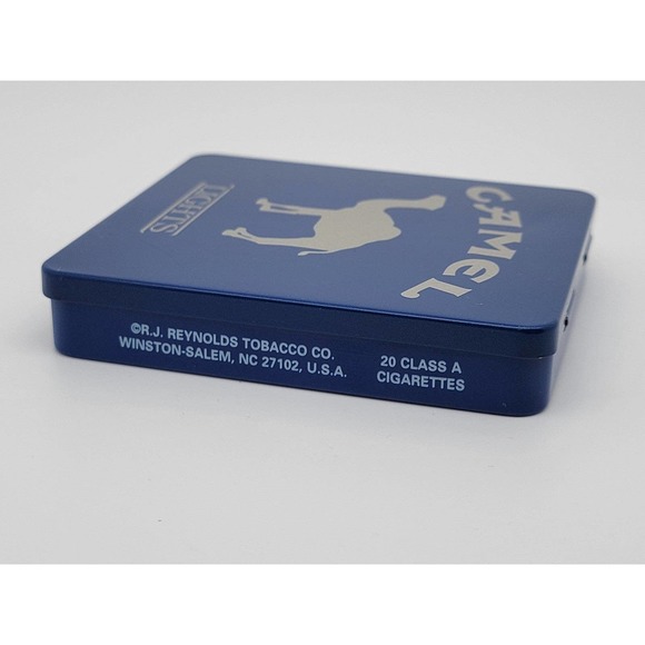 Vintage Camel Lights Tin Metal Container RJ Reynolds Tobacco Co. - Picture 3 of 7